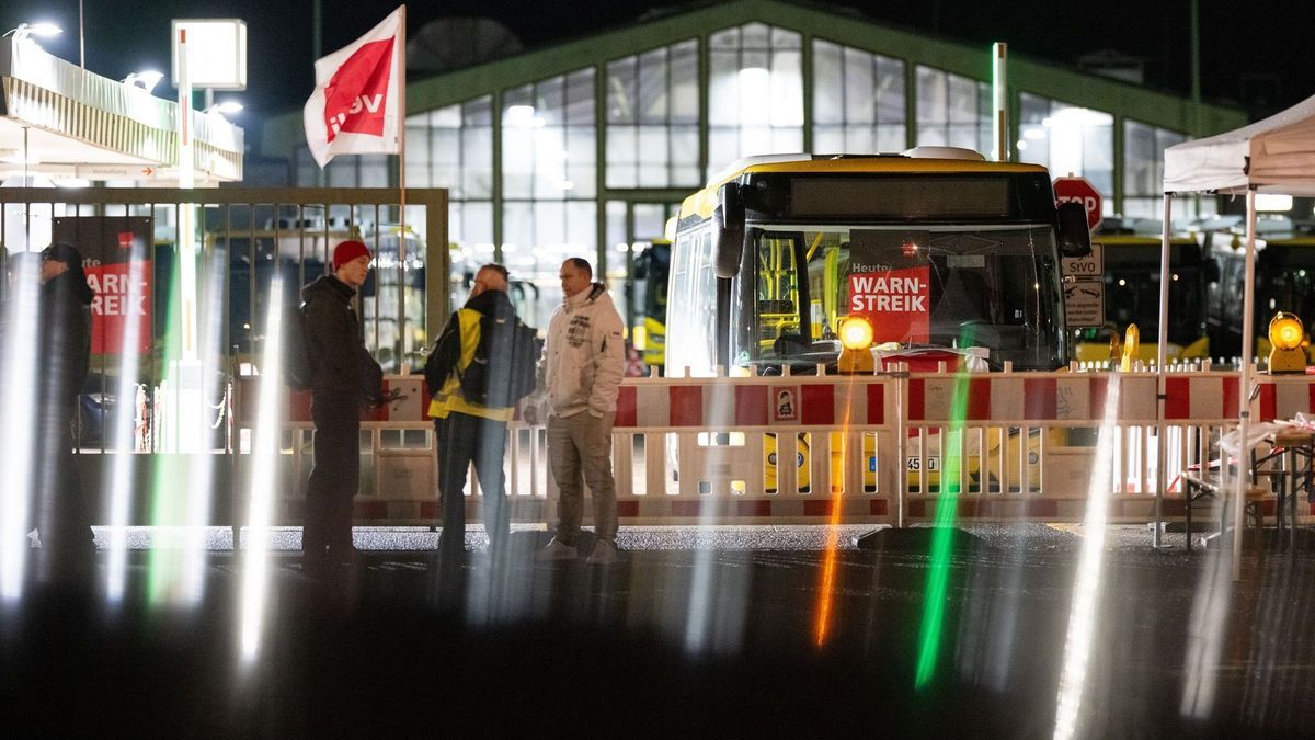 Verdi-Warnstreik bei der BVG