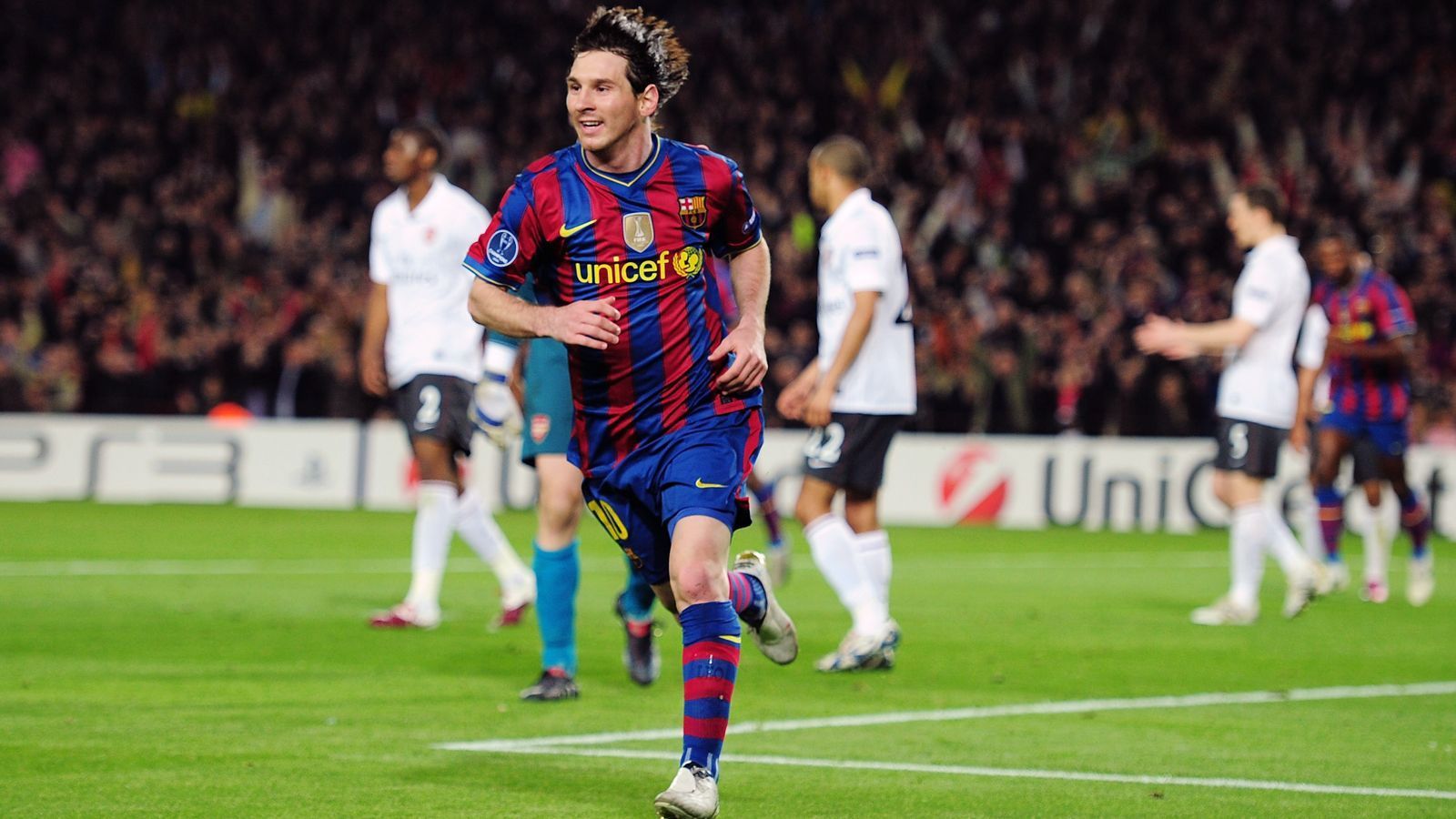 
                <strong>Lionel Messi (FC Barcelona)</strong><br>
                Vier Tore gegen den FC Arsenal (6. April 2010)Endergebnis: 4:1 für den FC Barcelona
              