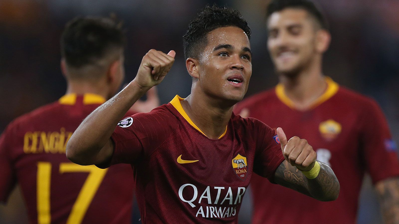 
                <strong>Platz 8: Justin Kluivert (AS Rom)</strong><br>
                Marktwert laut CIES: 44,3 Millionen EuroNationalität: NiederländerAblösesumme gekostet: 17,25 Millionen Euro (Sommer 2018)Vertragsende: 30. Juni 2023Geburtsdatum: 5. Mai 1999Position: LinksaußenA-Länderspiele: zwei
              