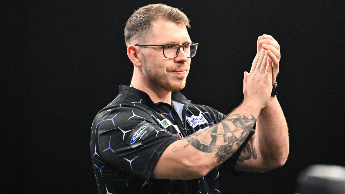 Lukas Wenig bei seinem ersten Grand Slam of Darts