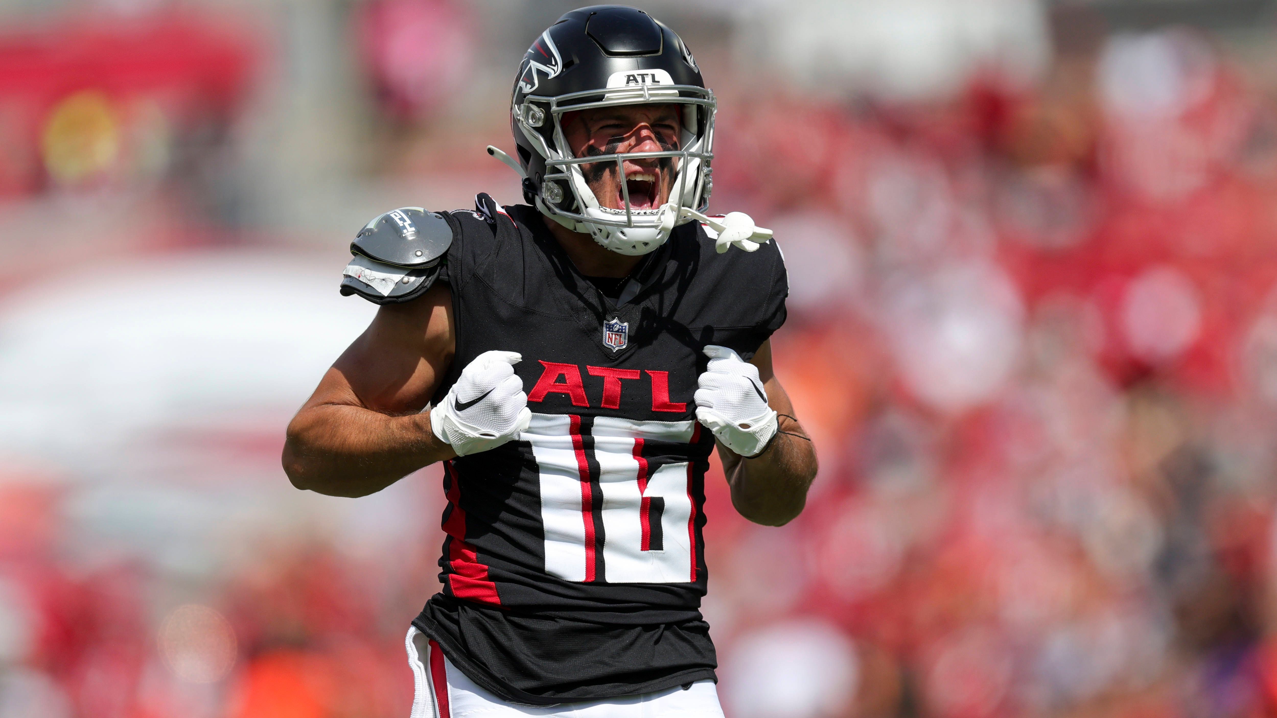 <strong>Atlanta Falcons</strong><br>Scott Miller (Wide Receiver/Bild) und Darnell Mooney (Wide Receiver) - <strong>78,9 Kg / 174 lbs</strong>