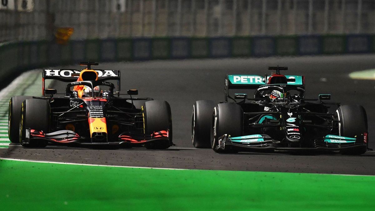 Zwischen Max Verstappen und Lewis Hamilton knallte es wieder