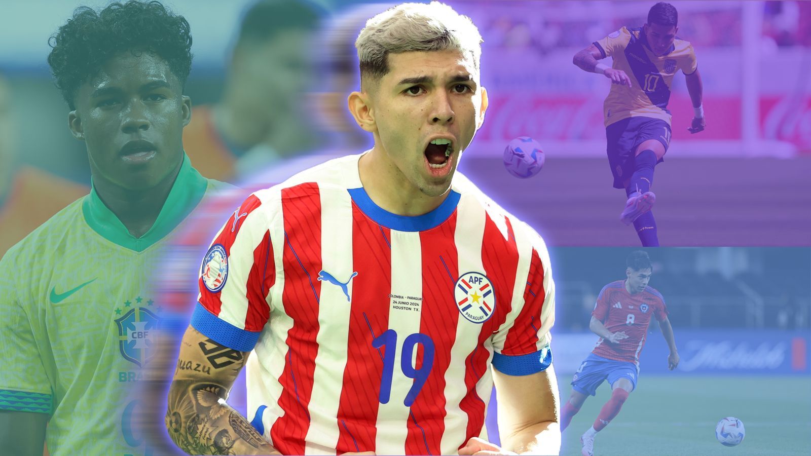 <strong>Copa America 2024: Die größten Talente</strong><br>Die <a data-li-document-ref="392846" href="https://www.ran.de/sports/fussball/copa-america/news/finale-copa-america-live-argentinien-vs-kolumbien10-nv-im-tv-livestream-392846">Copa America 2024</a> läuft seit einigen Tagen und befindet sich mitten in der Gruppenphase. Wir blicken auf die ersten Eindrücke und stellen euch dabei die größten Talente des Turniers vor. Dabei beschränken wir uns auf Spieler unter 21 Jahren.<br>(<em>Alle Marktwerte basieren auf "transfermarkt.de"</em>)