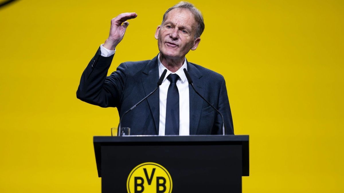 Hans-Joachim Watzke am Montag in Dortmund