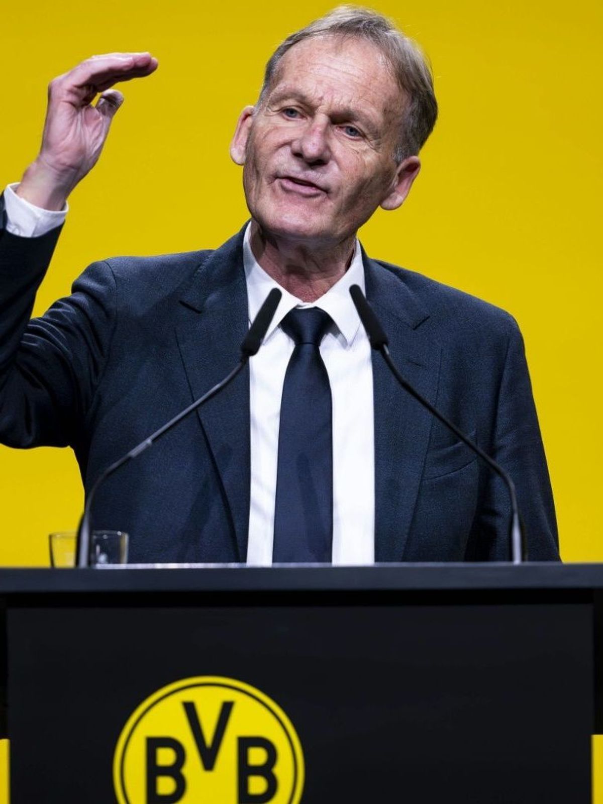 Hans-Joachim Watzke am Montag in Dortmund