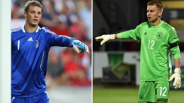 
                <strong>Die Torhüter</strong><br>
                Torhüter: Manuel Neuer und Timon Wellenreuther - 2009 spielt sich Manuel Neuer (li.) auf internationaler Ebene in den Fokus und bekommt während der ganzen Europameisterschaft nur einen einzigen Gegentreffer. Timon Wellenreuther (re.) dagegen ist noch etwas unerfahrener. Er kann sich beim FC Schalke nicht durchsetzen und spielt nun bei RCD Mallorca in der zweiten spanischen Liga. Bei Olympia wird sich zeigen, ob er dem Druck gewachsen ist.
              