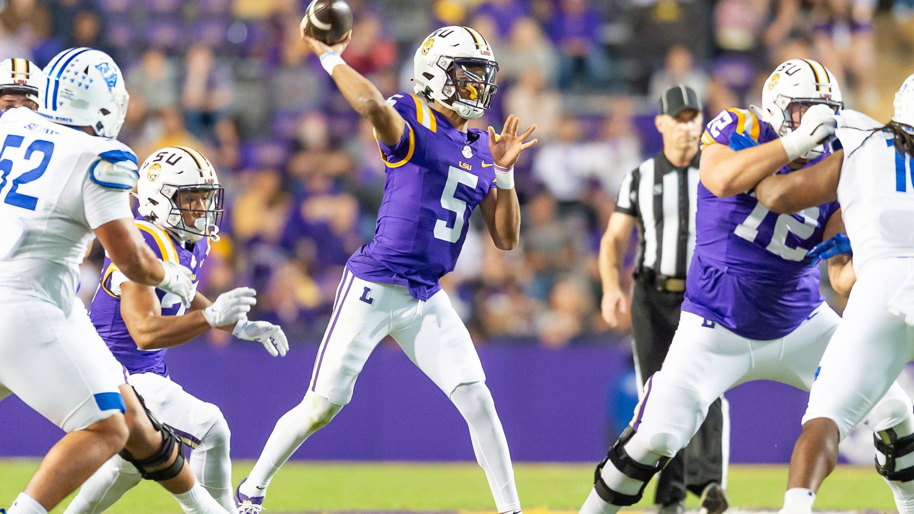 <strong>2023</strong>: <strong>Jayden</strong>&nbsp;<strong>Daniels</strong><br>Quarterback - Louisiana State University (LSU)&nbsp;