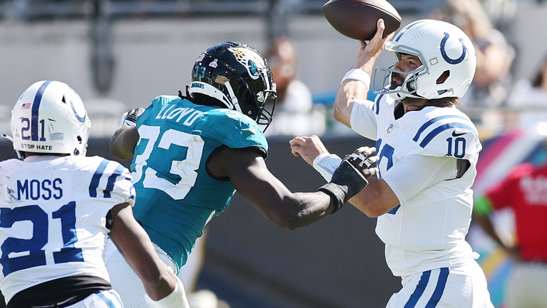 <strong>Verlierer: Gardner Minshew</strong><br>Mit einer Schulterverletzung droht Indianapolis-Colts-Hoffnungsträger Anthony RIchardson für den Rest der Saison auszufallen. Backup-Quarterback Gardner Minshew rückt damit in die Verantwortungsrolle. Gegen sein Ex-Team, die Jacksonville Jaguars, setzte es mit lediglich 33 von 55 erfolgreichen Pässen und drei Interceptions jedoch einen herben Dämpfer.
