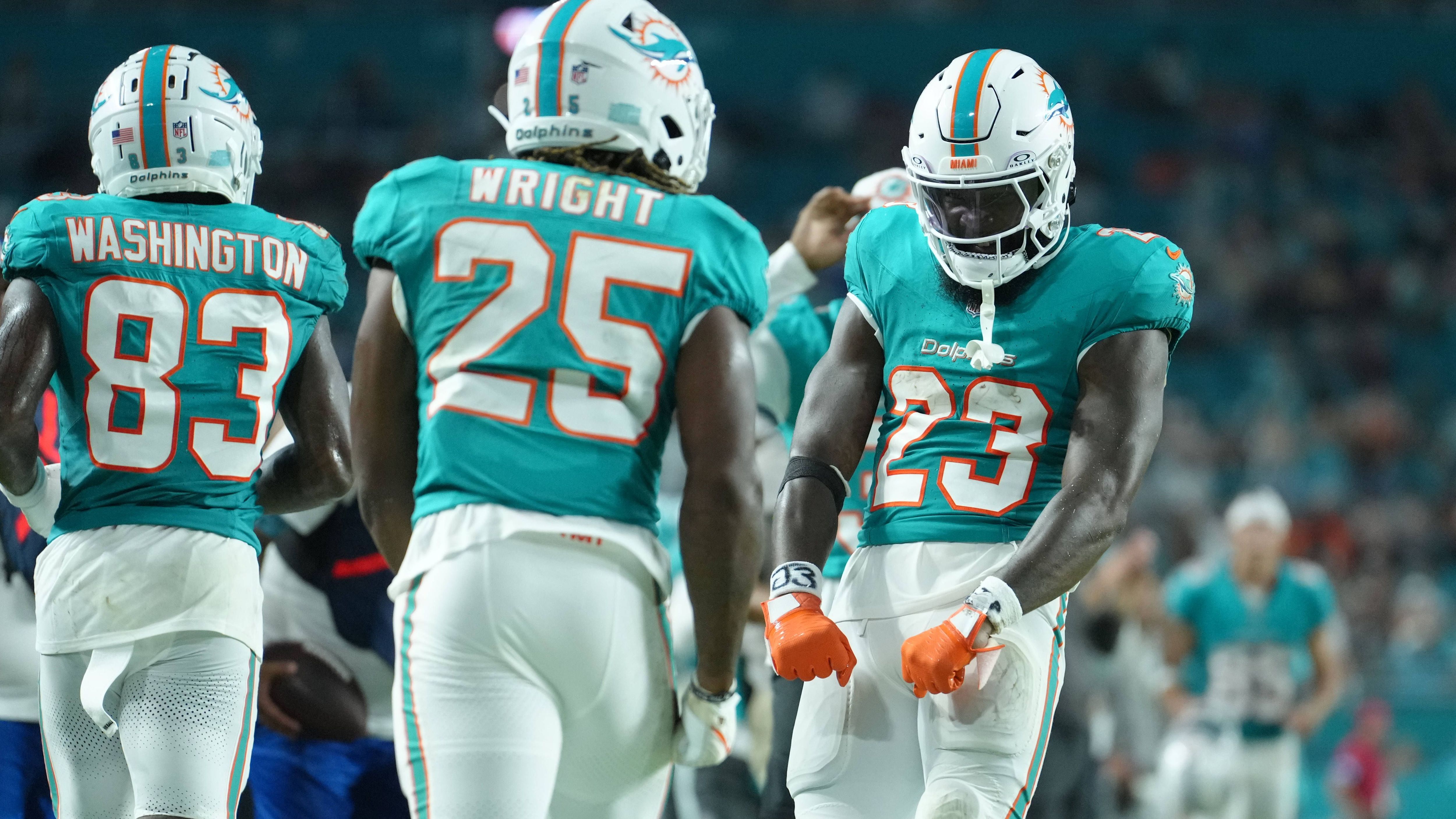<strong>Platz 18: Miami Dolphins (6,8 Millionen Follower)</strong><br>Instagram: 1.900.000<br>X: 1.300.000<br>TikTok: 1.500.000<br>Facebook: 2.100.000