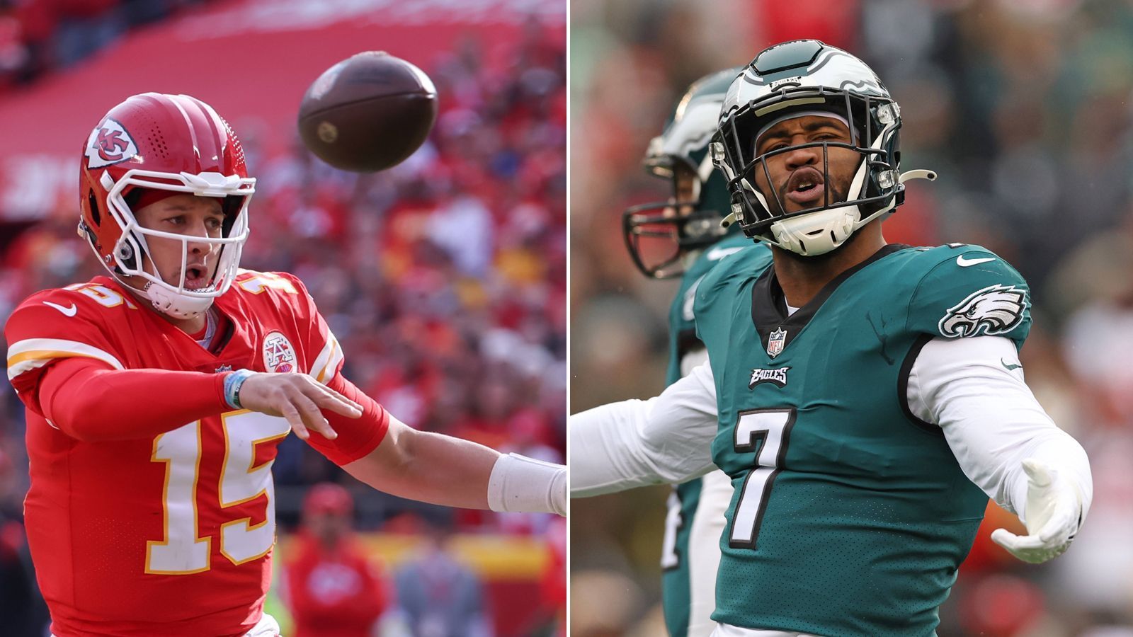 
                <strong>Patrick Mahomes vs. Haason Reddick </strong><br>
                Der Chiefs-Quarterback wird im Super Bowl trotz Knöchelproblemen spielen. Head Coach Andy Reid sagte kurz vor dem Finale, dass Mahomes trotz der Verletzung alle Spielzüge aus dem Playbook spielen könne. Gegen die Eagles muss der Spielmacher seine Pässe vor allem vor Linebacker Haason Reddick schützen. Trotz nur 1,85 Meter Körpergröße wird Reddick Mahomes das komplette Spiel hindurch jagen – und ist in dieser Saison mehr als erfolgreich auf QB-Jagd: Als Neuling in der 4:3-Defense der Eagles (kam vor der Saison von den Carolina Panthers) kommt er in seiner Debüt-Saison in Philly auf bislang 19,5 Sacks und 30 Quarterback-Hits – ein verletzter Patrick Mahomes sollte gewarnt sein.
              