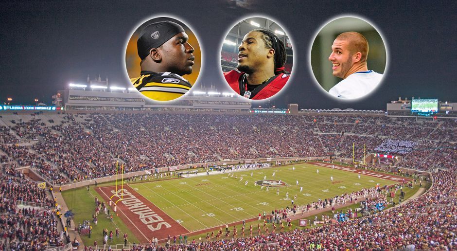 
                <strong>Platz 8: Florida State University - 50</strong><br>
                Platz 8: Florida State University50 SB-TeilnehmerCollege Team: SeminolesBekannteste Spieler: Lawrence Timmons, Devonta Freeman, Björn Werner
              
