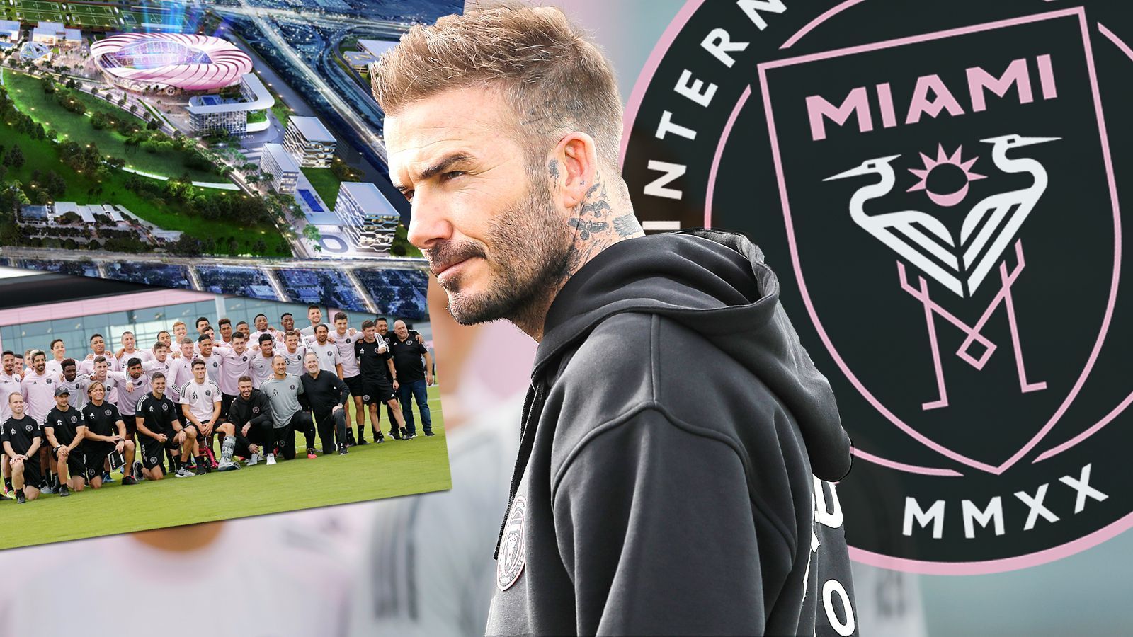 
                <strong>Inter Miami: Das ist der neue Klub von David Beckham</strong><br>
                Am Sonntag ist es soweit: David Beckhams Inter Miami startet mit dem Duell gegen den Los Angeles FC in seine erste MLS-Saison. ran.de stellt den neuen Stern am US-Fußballhimmel vor.
              