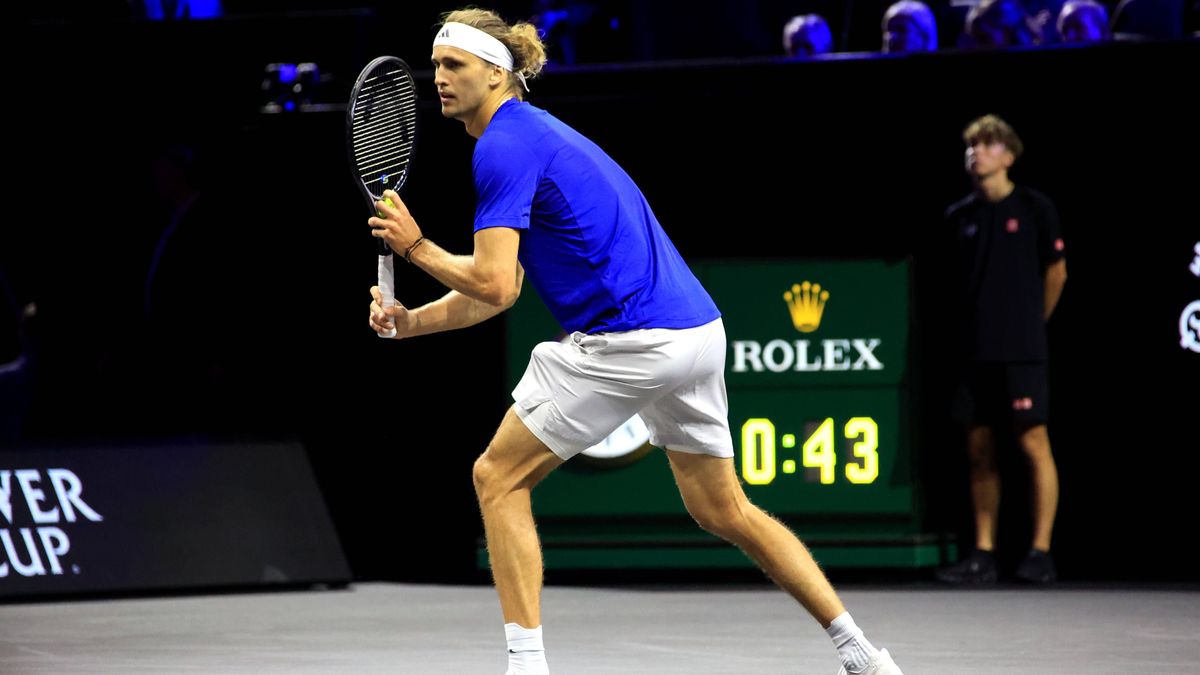 DEU, Tennis, Laver-Cup Finale, 22.09.2024, Uber-Arena, Berlin, DEU, Tennis, Laver-Cup Finale, im Bild Alexander Zverev Foto: Juergen Engler nordphoto GmbH *** DEU, Tennis, Laver Cup Final, 22 09 20...