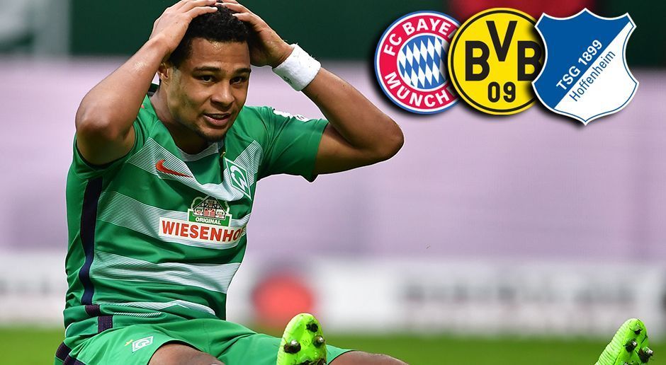 
                <strong>Serge Gnabry verlässt Werder Bremen: Seine Transferoptionen</strong><br>
                Es ist offiziell: Nationalspieler Serge Gnabry hat bei Werder Bremen seine Ausstiegsklausel gezogen und verlässt den Verein nach einer starken Saison. "Ich habe hier eine Chance erhalten, mich zu beweisen und dafür bin ich euch allen sehr dankbar. Den Support der ganzen Stadt, der Fans und den meiner Mannschaftskollegen werde ich nicht vergessen. Mein Weg geht aber woanders weiter", schreibt Gnabry auf Twitter.Wo der 21-Jährige in der kommenden Saison spielt, ist noch offen. Einige Top-Klubs haben sich aber bereits in Position gebracht. ran.de zeigt Gnabrys Optionen und deren Wahrscheinlichkeit. 
              