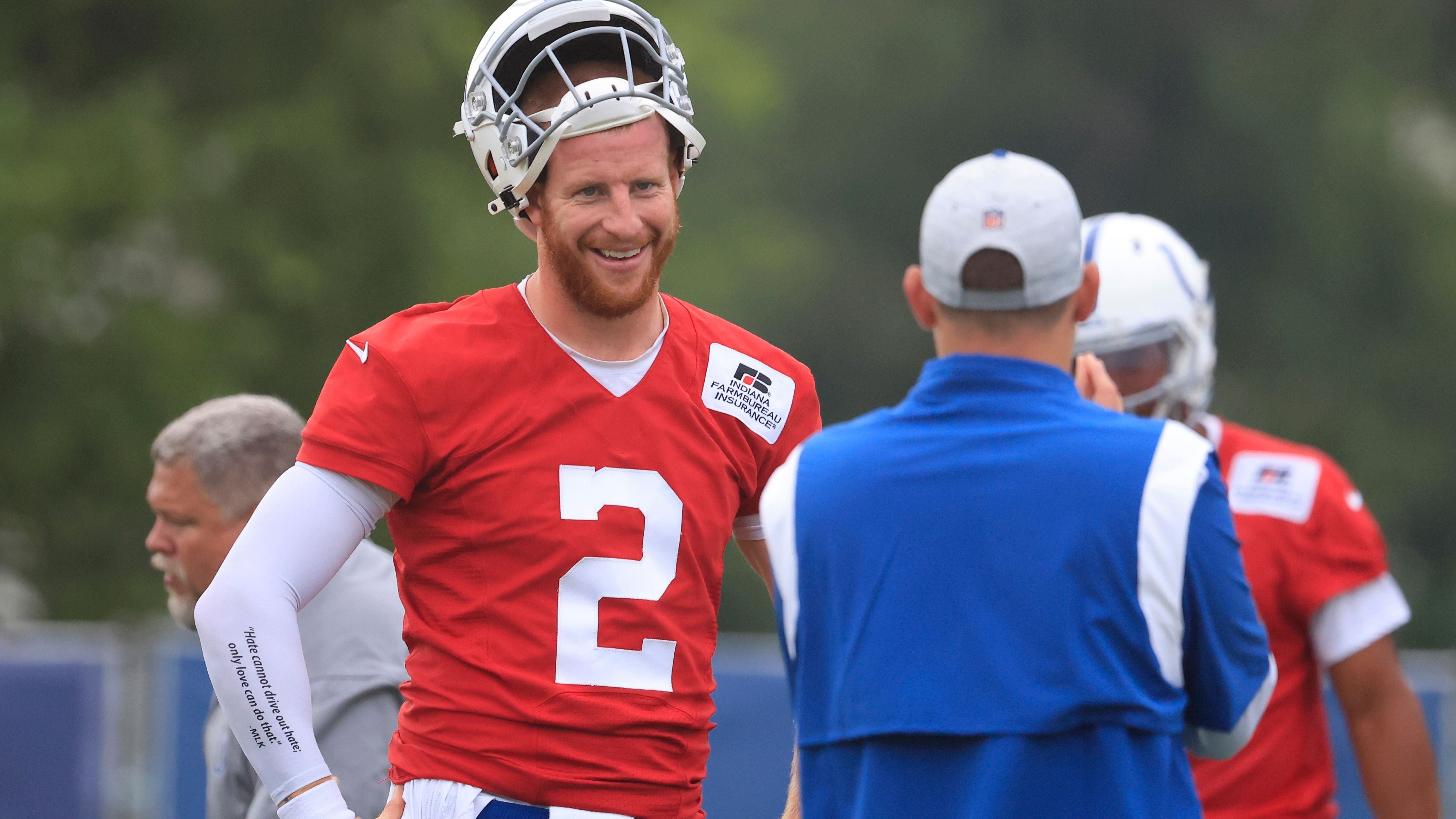 
                <strong>Indianapolis Colts</strong><br>
                Captains: Defensive Tackle DeForest Buckner, Linebacker Zaire Franklin, Wide Receiver T.Y. Hilton, Linebacker Darius Leonard, Left Guard Quenton Nelson, Quarterback Carson Wentz
              
