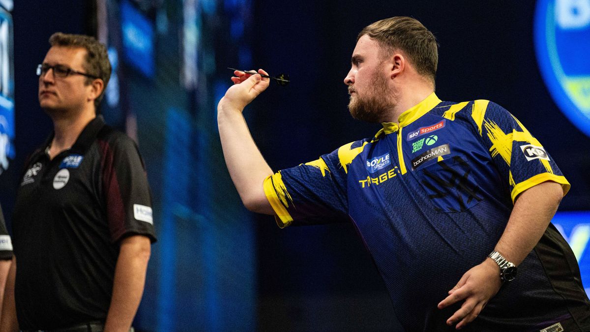 12th October 2025; Mattioli Arena, Leicester Leicestershire, England; 2025 PDC Boyle Sports World Grand Prix Darts Final Night; Luke Littler in action on the oche for his Boyle Sports World Grand P...
