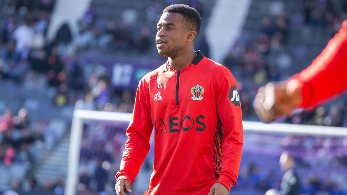 FOOTBALL : Toulouse FC VS OGC Nice - Ligue 1 McDonald s - 02 02 2025 TOULOUSE, FRANCE - FEBRUARY 02 - FOOTBALL : Youssoufa MOUKOKO during the 20th Day of the Ligue 1 McDonald s : Toulouse FC VS OGC...