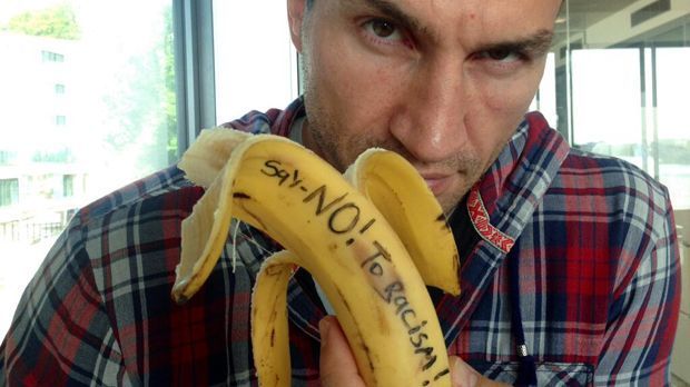 
                <strong>Wladimir Klitschko</strong><br>
                Wladimir Klitschko gibt ein deutliches Statement zum Bananenwurf auf Alves. 
              