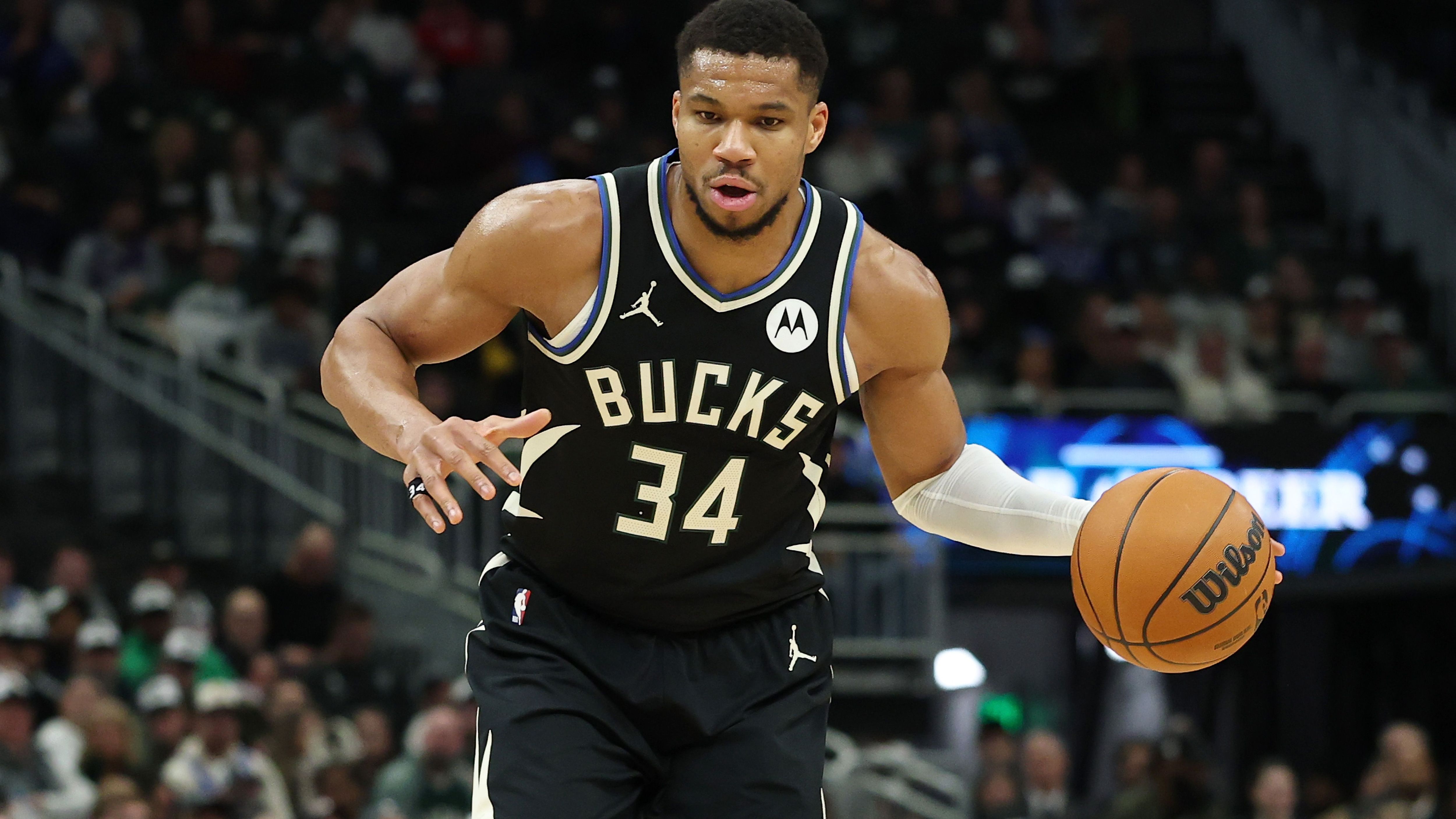 <strong>Giannis Antetokounmpo (Eastern Conference) - Starter</strong><br><strong>Team:</strong> Milwaukee Bucks<br><strong>Position:</strong> Forward<br><strong>All-Star-Nominierungen (vor 2025):</strong> 8<br><strong>Größte Erfolge:</strong> 1x NBA-Champion, 1x Finals MVP, 2x MVP, 6x All-NBA First Team, 2x All-NBA Second Team,