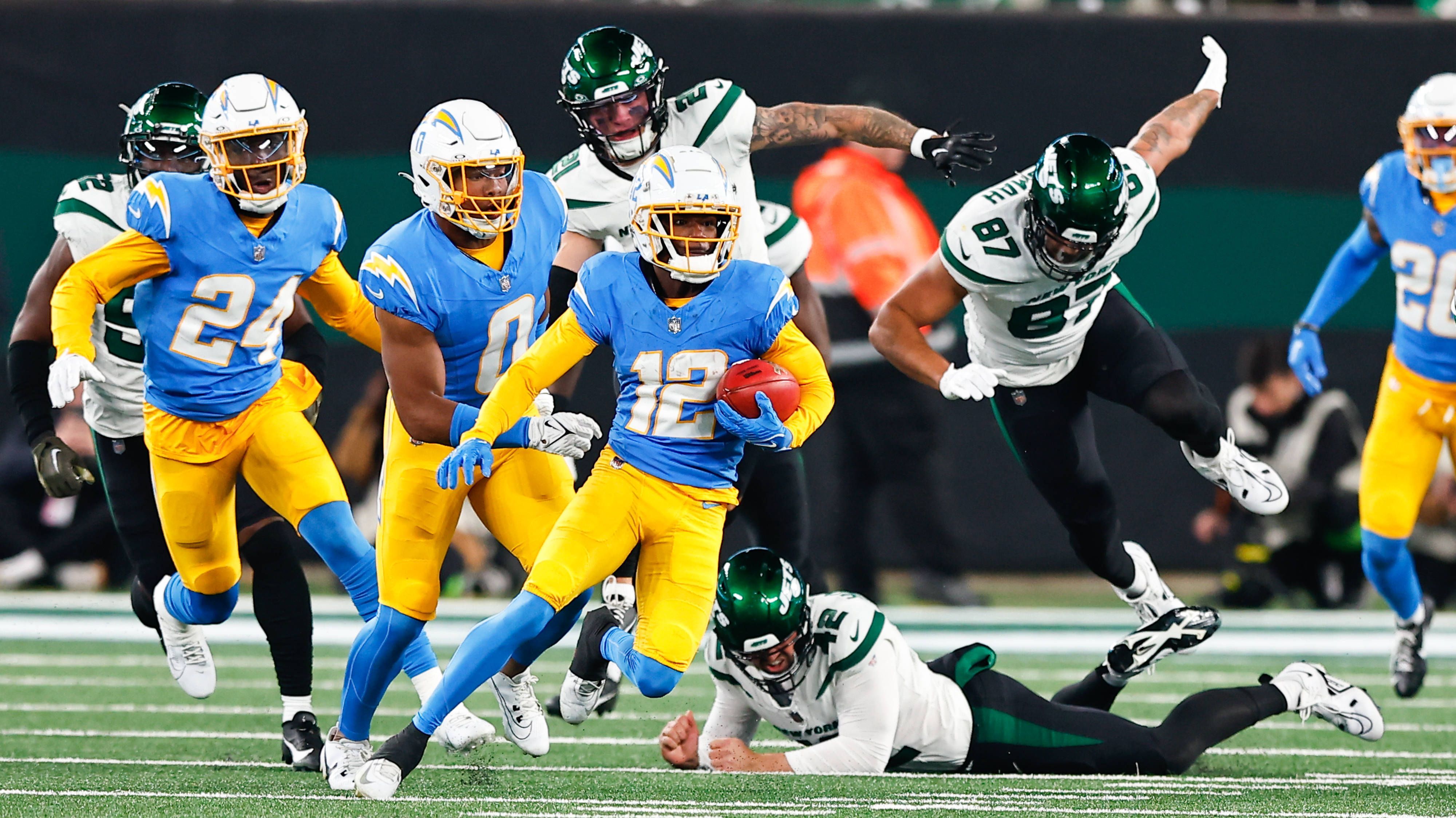 <strong>Platz 22 (geteilt): Los Angeles Chargers</strong><br>Touchdownrate: 32 Prozent<br>Touchdowns insgesamt: 36