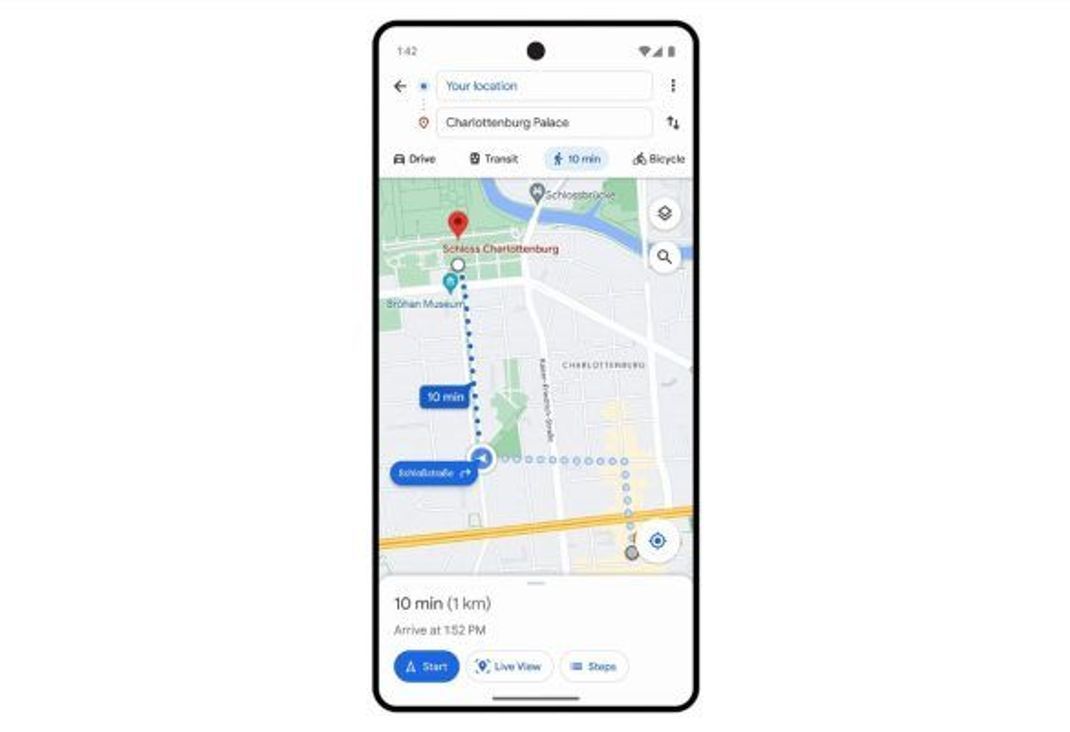 Google Maps Update: Übersichtlichere Wegbeschreibung