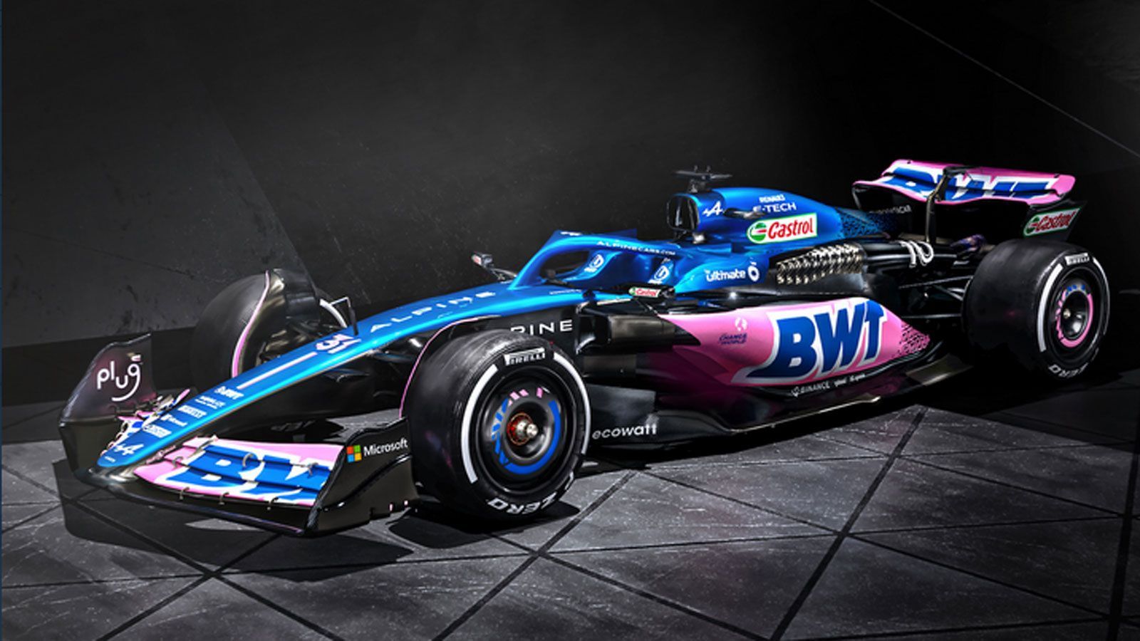 
                <strong>Alpine präsentiert den A523</strong><br>
                Als letztes der zehn Teams lüftete Alpine die Hüllen und zeigte seinen A523 der Öffentlichkeit. Neben Esteban Ocon greift in dieser Saison mit Pierre Gasly ein weiterer Franzose für das Team aus der Grande Nation ins Steuer. Der Frontflügel des neuen Boliden wurde deutlich begradigt, es dominieren weiterhin die Farben Blau und Pink. Bei den Rennen in Bahrain, Saudi-Arabien und Australien werden die Fahrzeuge komplett in Pink erstrahlen.
              