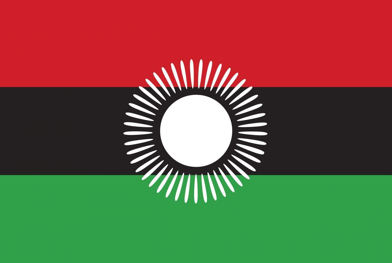 Präsident Bingu wa Mutharika gefiel die alte Flagge von Malawi mit der aufgehenden Sonne offenbar nicht mehr, deshalb führte er diese hier ein. 