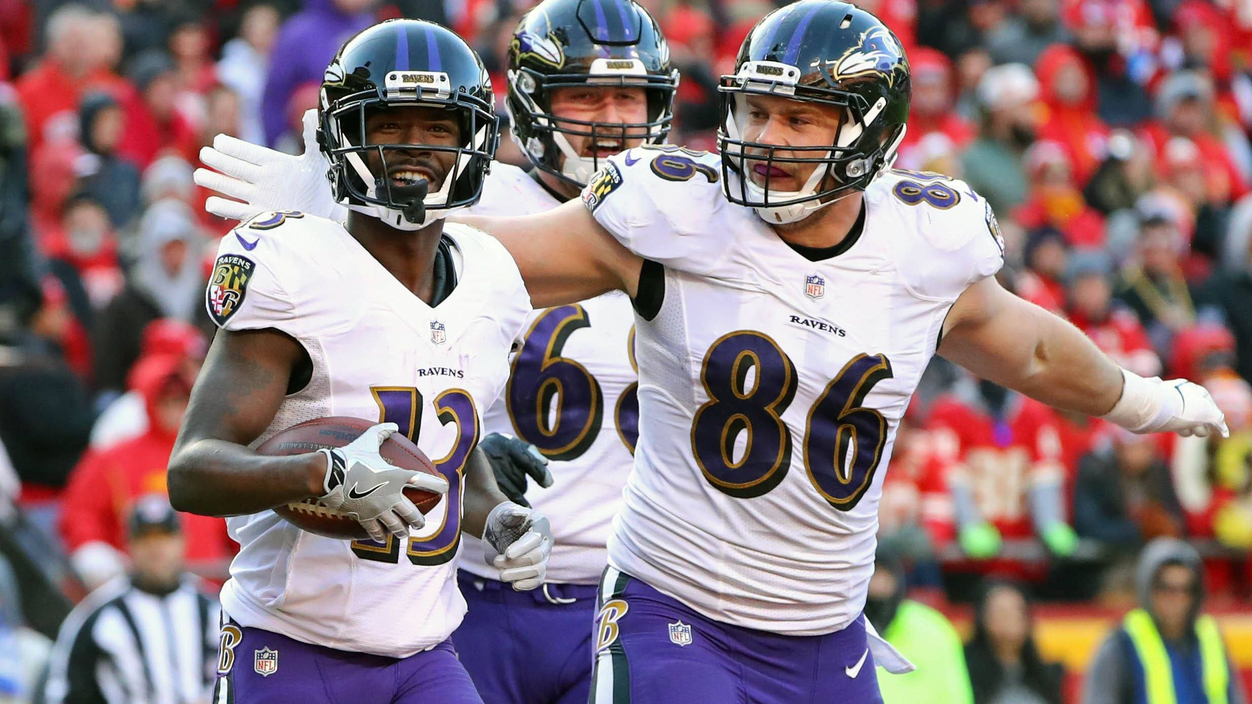 <strong>Platz 13 (geteilt): Baltimore Ravens - 6 Jahre</strong><br>Zuletzt ohne gegnerische Punkte: 2018<br>Spiel: Tennessee Titans (21:0)