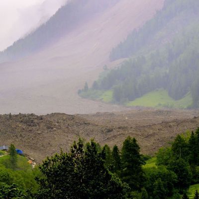 Gletscherabbruch im Wallis