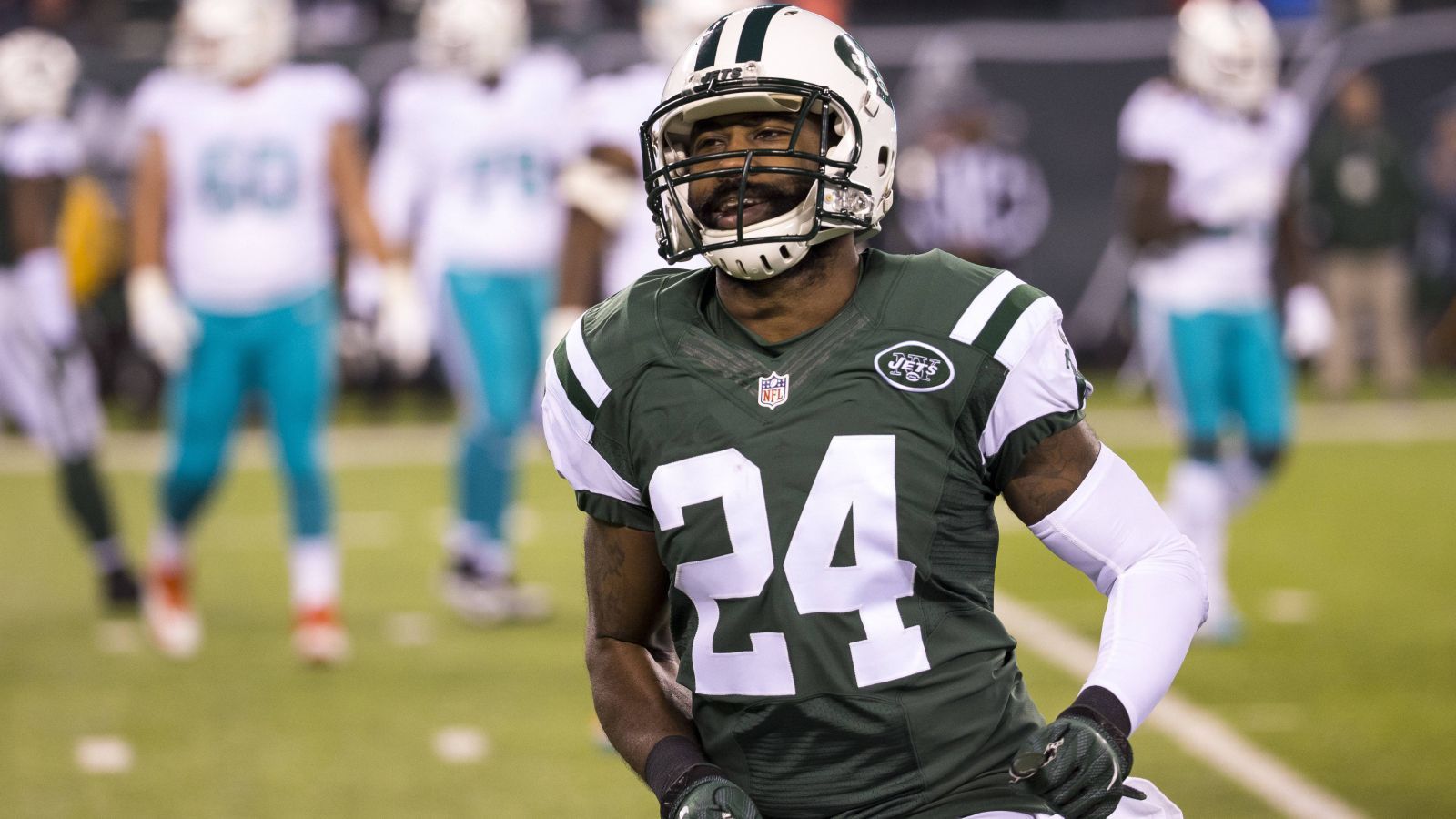 
                <strong>Darrelle Revis</strong><br>
                &#x2022; Position: Cornerback<br>&#x2022; In der NFL: 2007 - 2017<br>&#x2022; Meiste Spiele für: New York Jets<br>
              