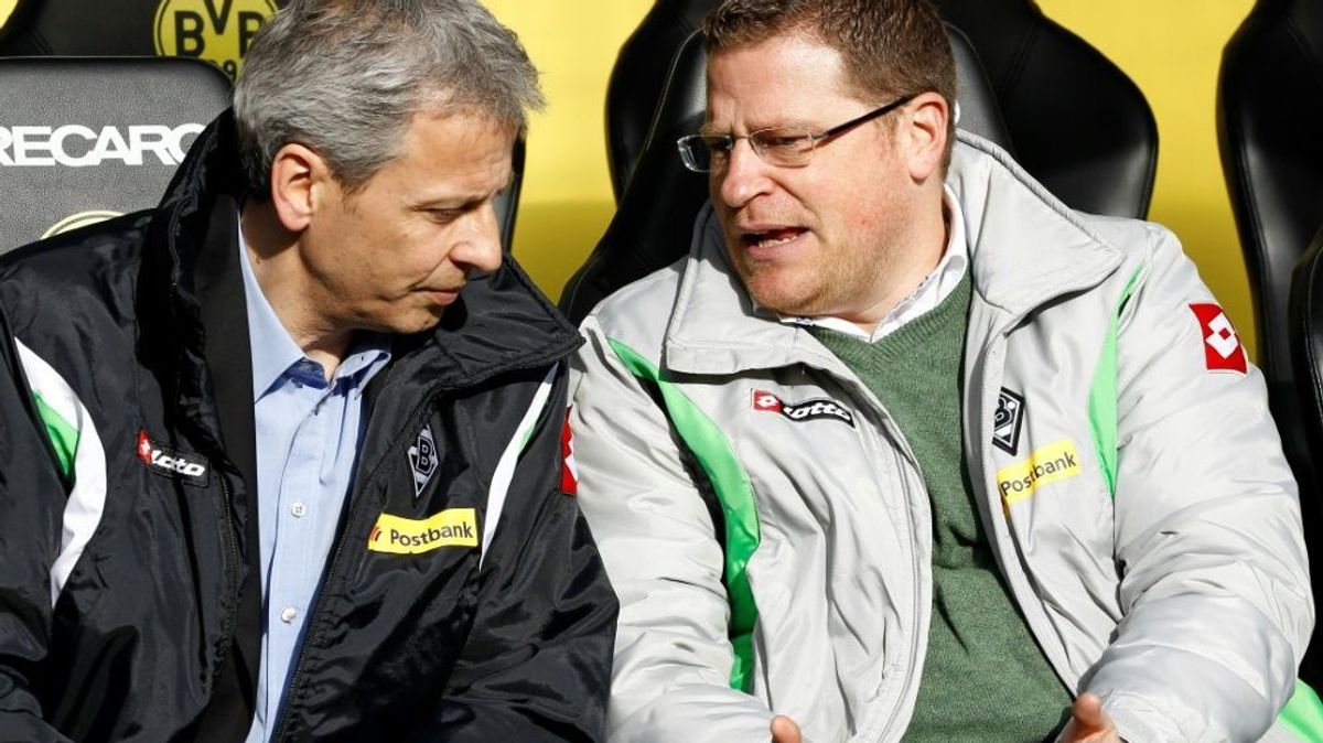 Favre und Eberl (r.) arbeiteten von 2011 bis 2015 zusammen