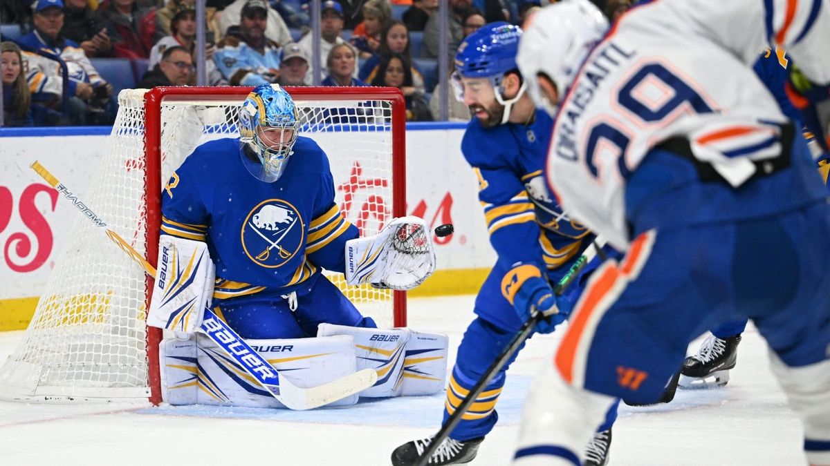 Leon Draisaitl beim Spiel in Buffalo