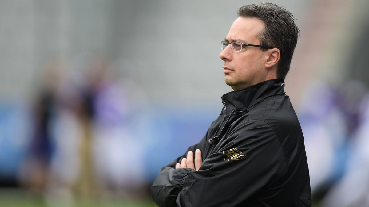 AMERICAN FOOTBALL - AFL, Raiders vs Vikings INNSBRUCK,AUSTRIA,01.APR.17 - AMERICAN FOOTBALL - AFL, Austrian Football League, Swarco Raiders vs Vienna Vikings. Image shows Shuan Fatah (Raiders). GEP...