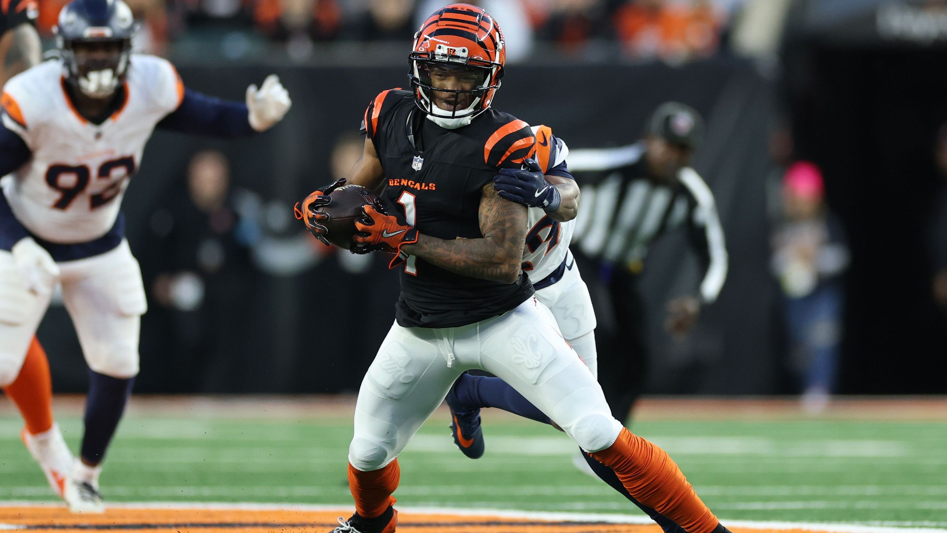 <strong>Platz 1: Ja'Marr Chase</strong><br>- Team: Cincinnati Bengals<br>- Ranking 2024: Platz 2