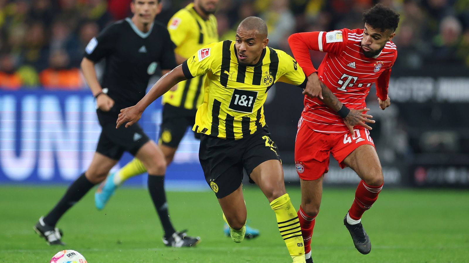 
                <strong>Noussair Mazraoui</strong><br>
                Kommt nach einer guten Stunde für de Ligt, rutscht aber für Pavard auf die rechten Außenverteidigerposition. Bleibt dort ähnlich blass wie gegen Pilsen in der Champions League. Ein Torschussversucht landet weit über dem Kasten. ran-Note: 4
              