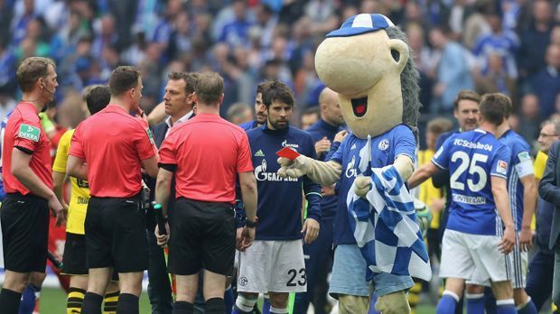 
                <strong>Prügeleien, Provokationen, Ausraster: Die Skandale der Maskottchen</strong><br>
                Erwin, das Maskottchen des FC Schalke 04, sorgte nach dem Derby gegen Borussia Dortmund für einen Skandal - er zeigte Schiedsrichter Felix Zwayer für dessen Leistung die Rote Karte. Erwin ist nicht das erste Maskottchen, das für mächtig Schlagzeilen sorgte. ran.de stellt die Klub-Maskottchen vor, die sich am schlimmsten daneben benommen haben.
              