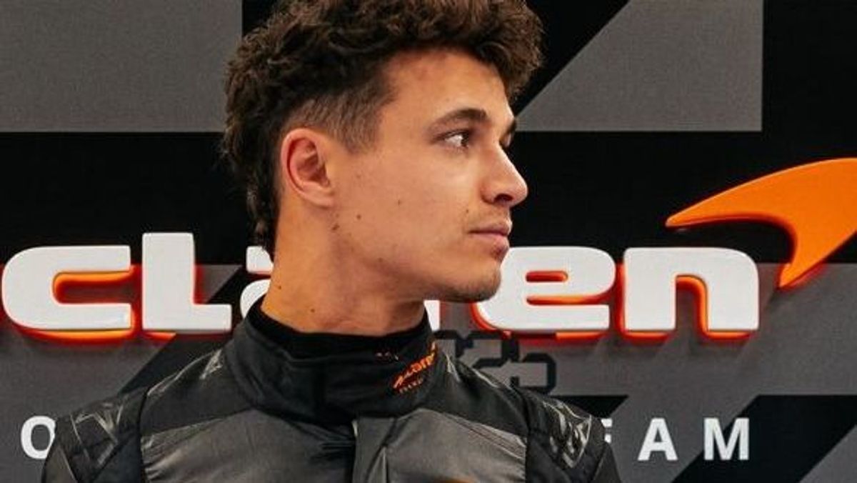 Lando Norris beim Launch des McLaren MCL39 am Donnerstag in Silverstone