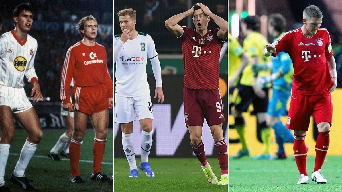 Die fünf höchsten Niederlage des FC Bayern im DFB-Pokal