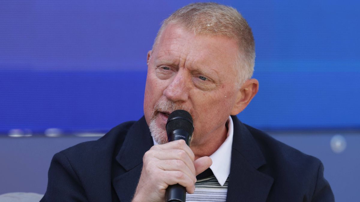 GER, Hamburg, xFSx , ATP, Tennis Herren 500 , Herren Tennistunier Bitpanda Hamburg Open 2025, Achtelfinale 21.05.2025 Boris Becker im interview in Hamburg *** GER, Hamburg, xFSx , ATP 500 , Mens Te...