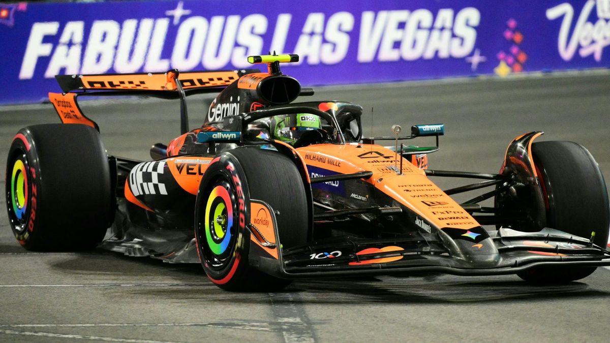 Lando Norris in den Straßen von Las Vegas