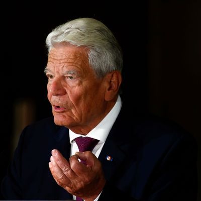 Ex-Bundespräsident Joachim Gauck bei einer Rede