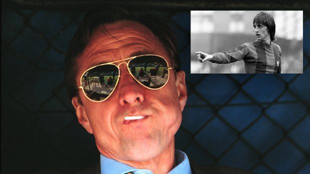 
                <strong>Johan Cruyff</strong><br>
                Der vor wenigen Tagen verstorbene Johan Cruyff war von 1973 bis 1978 aktiver Spieler beim FC Barcelona. In dieser Zeit wurde Cruyff stetig bekannter und populärer. Der 68-Jährige wurde zehn Jahre später Trainer der Katalanen, bis er 1996 gefeuert wurde.
              
