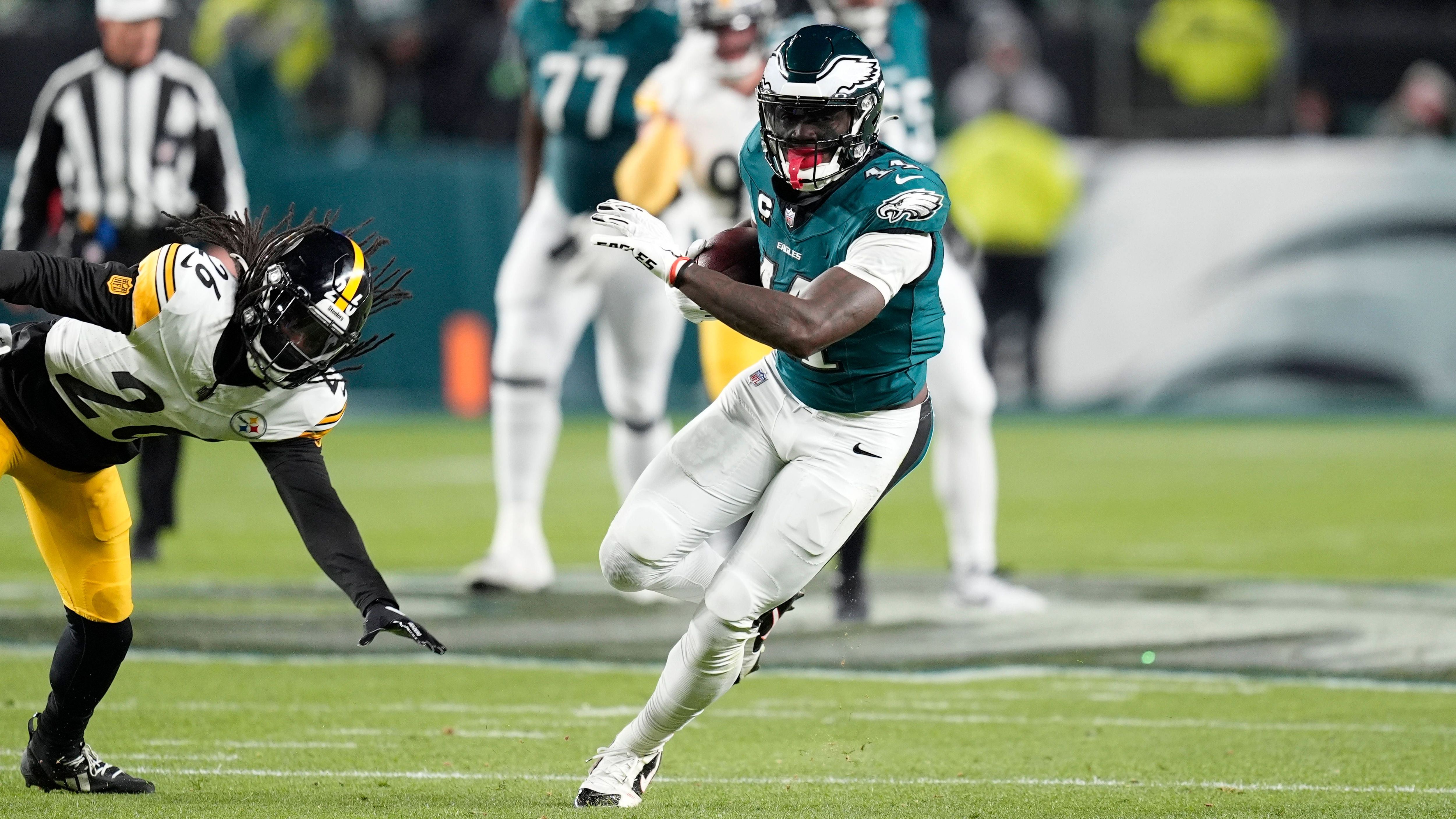 <strong>Platz 29: A.J. Brown (Philadelphia Eagles)</strong><br>- Position: Wide Receiver<br>- Platzierung letzte Saison: 21