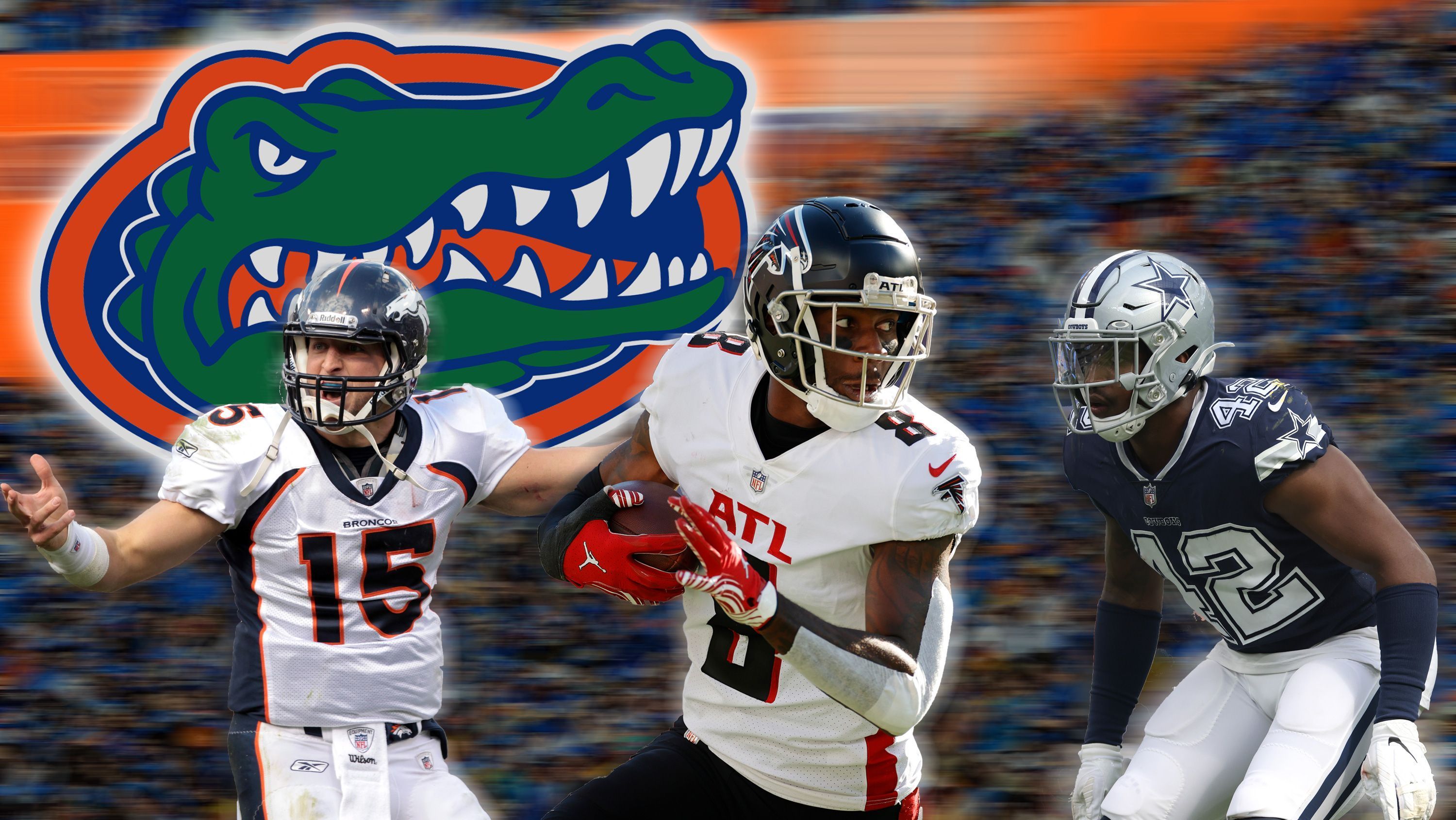 
                <strong>College Football: Diese NFL-Stars spielten für die Florida Gators </strong><br>
                Die Florida Gators empfangen am Samstag (ab 17:45 Uhr live auf ProSieben MAXX und im Livestream auf ran.de) die Florida State Seminoles zum "Battle of Florida". Beide Teams können auf eine große Anzahl aktueller und ehemaliger NFL-Stars zurückblicken. Als jüngstes erfolgreiches Beispiel gilt hier Tight End Kyle Pitts, der in der laufenden Saison bei den Atlanta Falcons zum neuen Superstar in der Offensive avanciert. Vor dem heißen Matchup Gators vs FSU blickt ran auf aktuelle NFL-Stars, die am College für die Florida Gators aktiv waren.
              