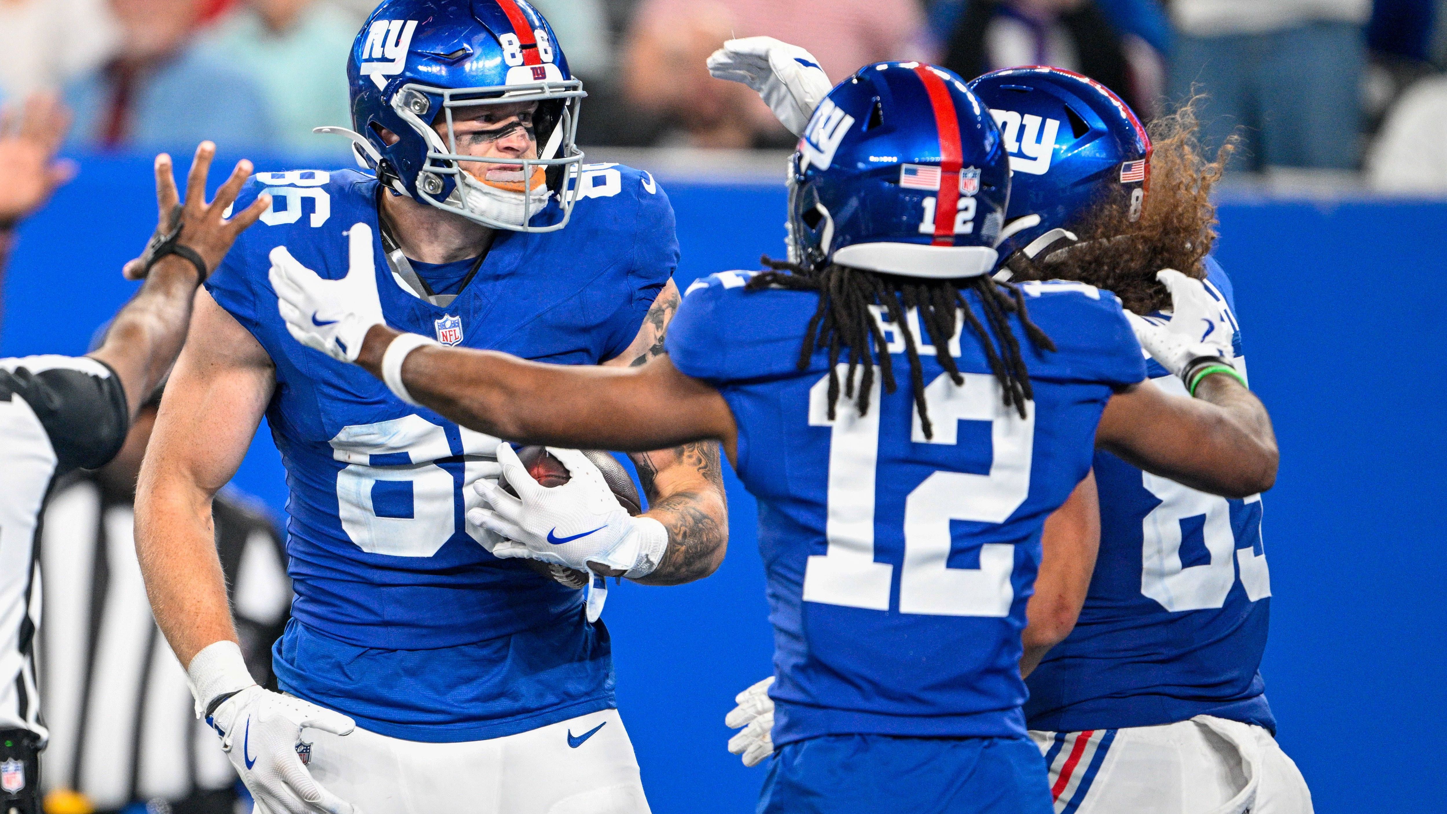 <strong></strong><strong>New York Giants</strong><br>QB Tommy DeVito<br>WR Jordan Bly<br>ILB K.J. Cloyd<br>CB O'Donnell Fortune<br>ILB Dyontae Johnson<br>C Jimmy Morrissey<br>WR Zach Pascal<br>WR Montrell Washington<br>OL Jaison Williams<br>S K'Von Wallace