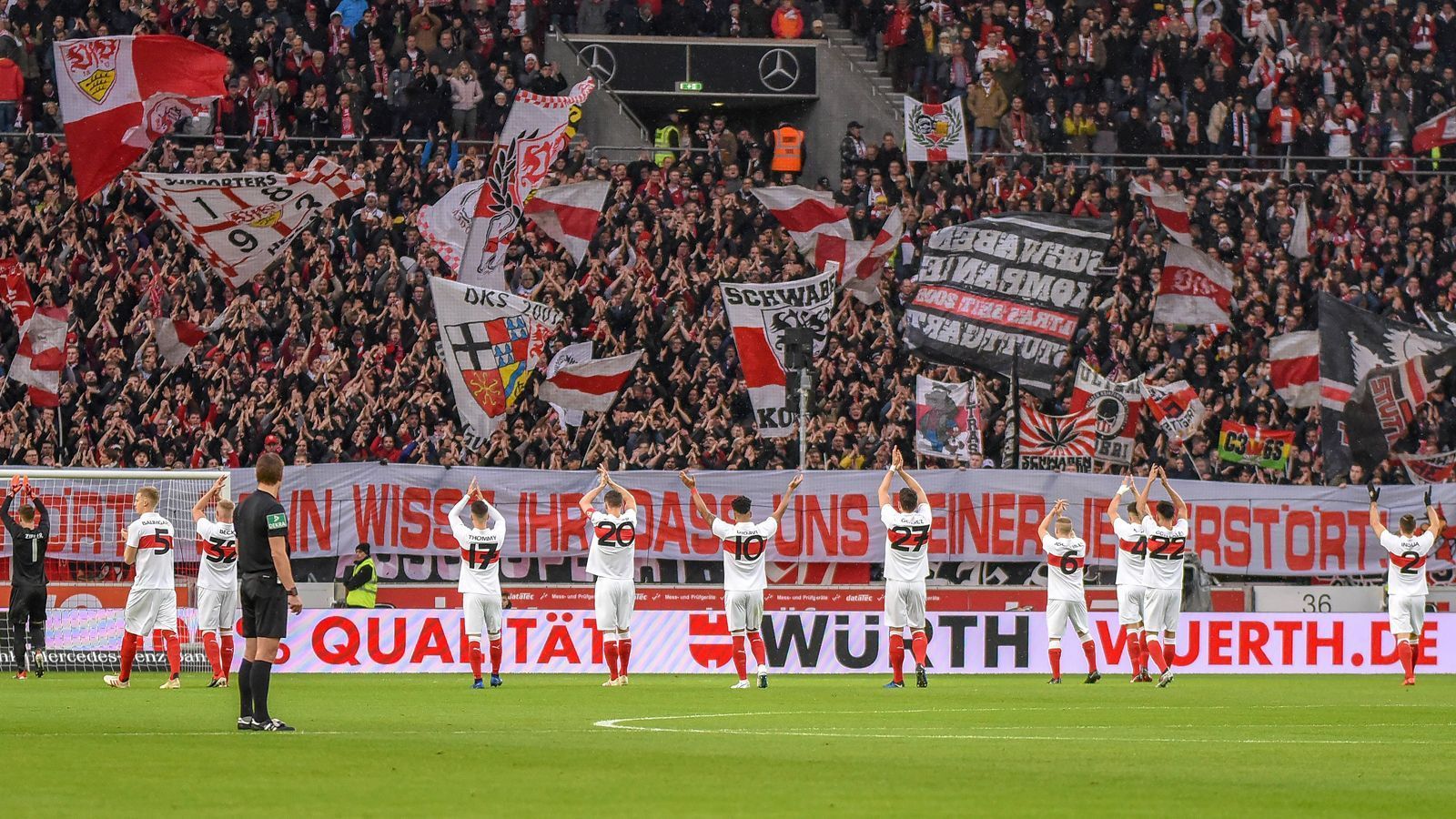 
                <strong>Platz 14 - VfB Stuttgart</strong><br>
                Zuschauerschnitt: 54.550Stadion: Mercedes-Benz Arena (60.449 Plätze)Liga: BundesligaLand: Deutschland
              