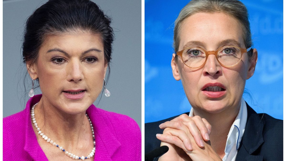 Politikerinnen Wagenknecht und Weidel