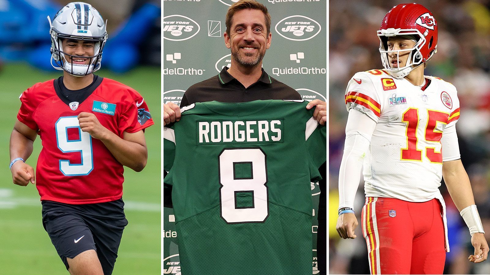 
                <strong>Die meistverkauften NFL-Trikots im April 2023</strong><br>
                Aaron Rodgers erobert den Big Apple - sein neues Jersey bei den New York Jets ist ein absoluter Verkaufsschlager. ran schaut auf die meistverkauften NFL-Trikots im April (Quelle: nflshop.com/Stand: Mai 2023).
              