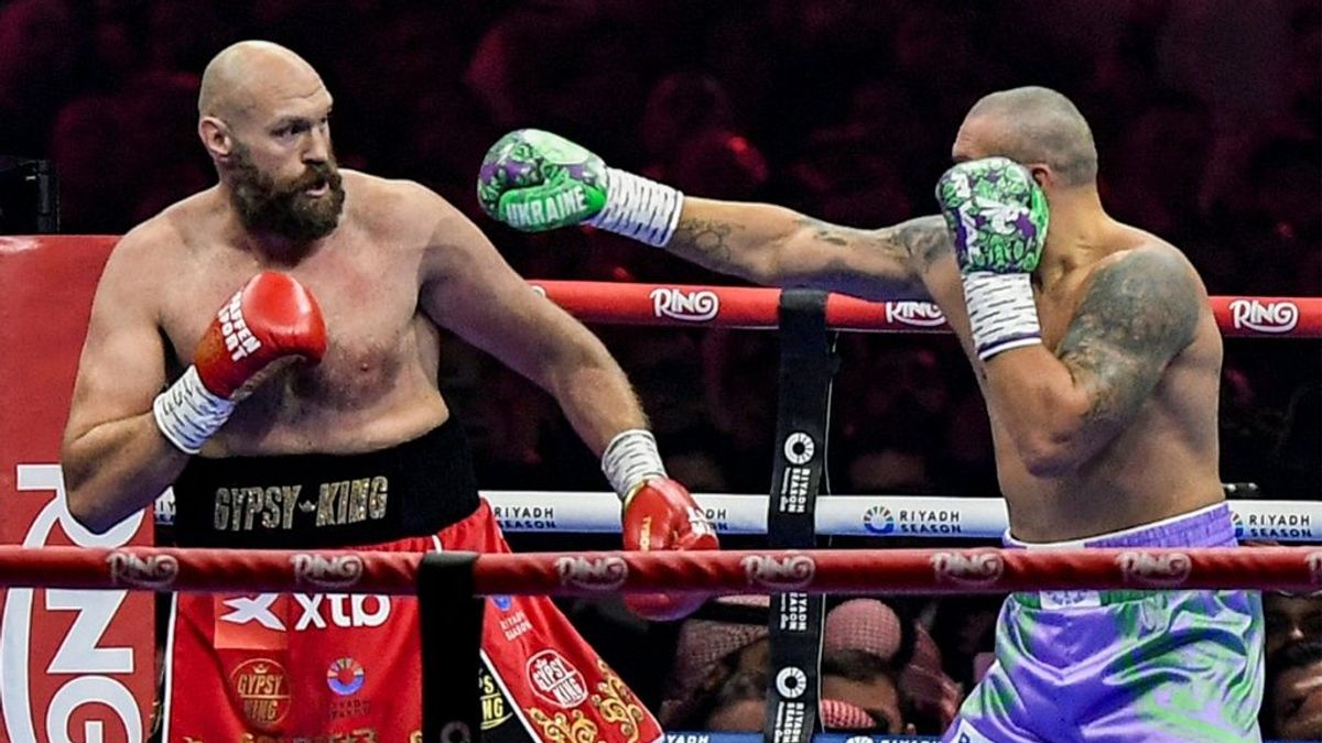 Fury (l.) verlor bereits zweimal gegen Usyk