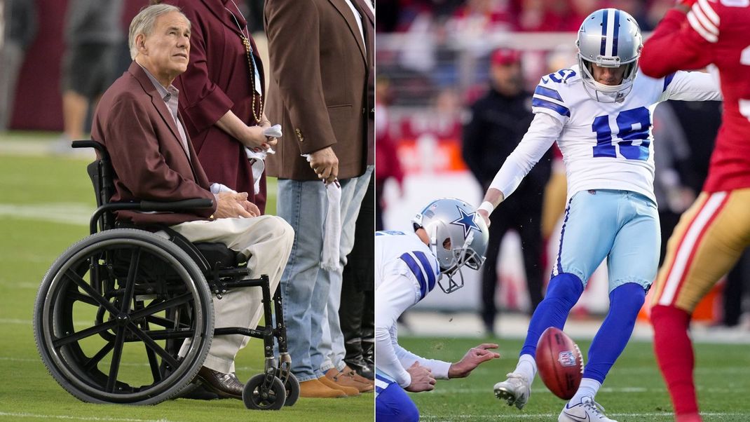 Governor Greg Abbott makes fun of Cowboys kicker Brett Maher